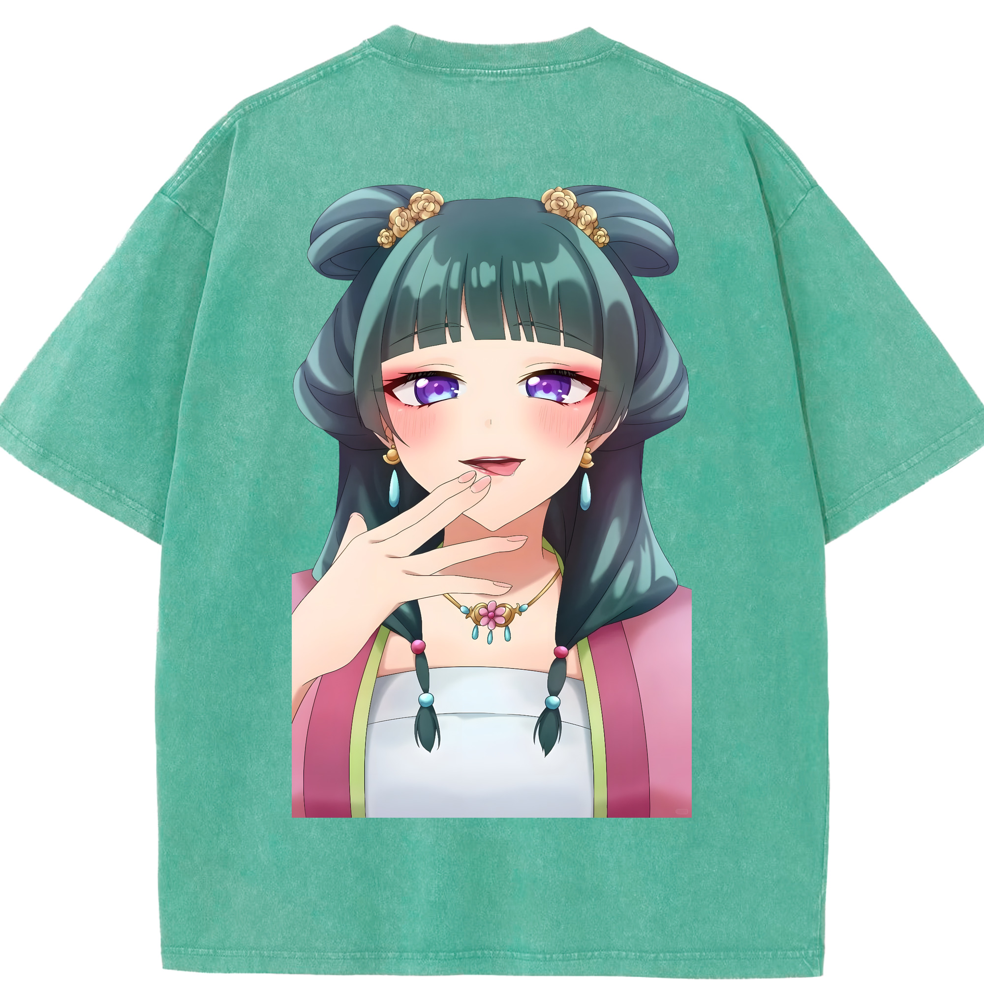 （画像用） 薬屋のひとりごと The Apothecary Diaries 綿100% ヴィンテージ風 半袖Tシャツ（背面プリント）